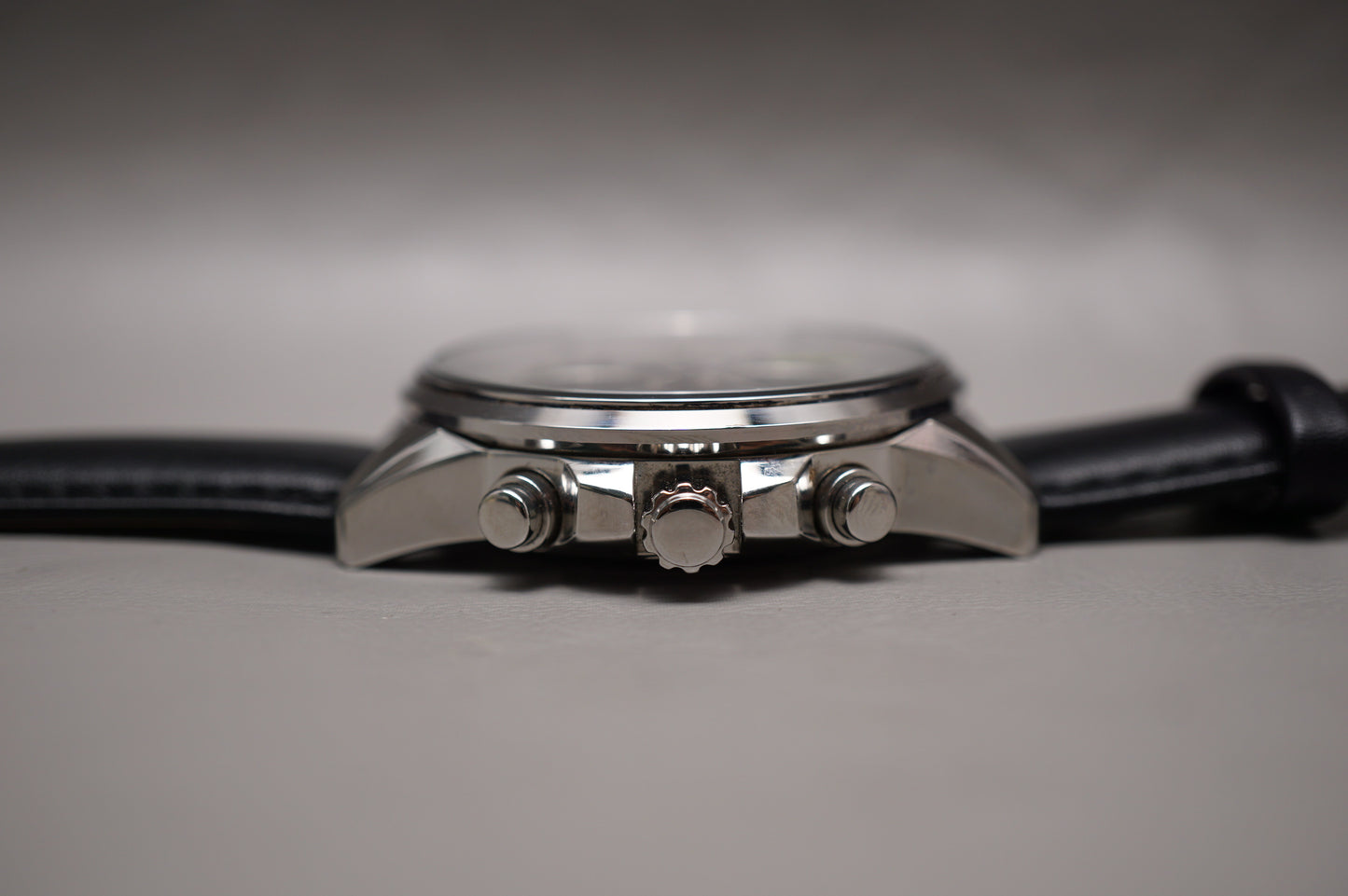 Seiko SSC259P1 V172 Black And White Dial Solar Quartz Chronograph