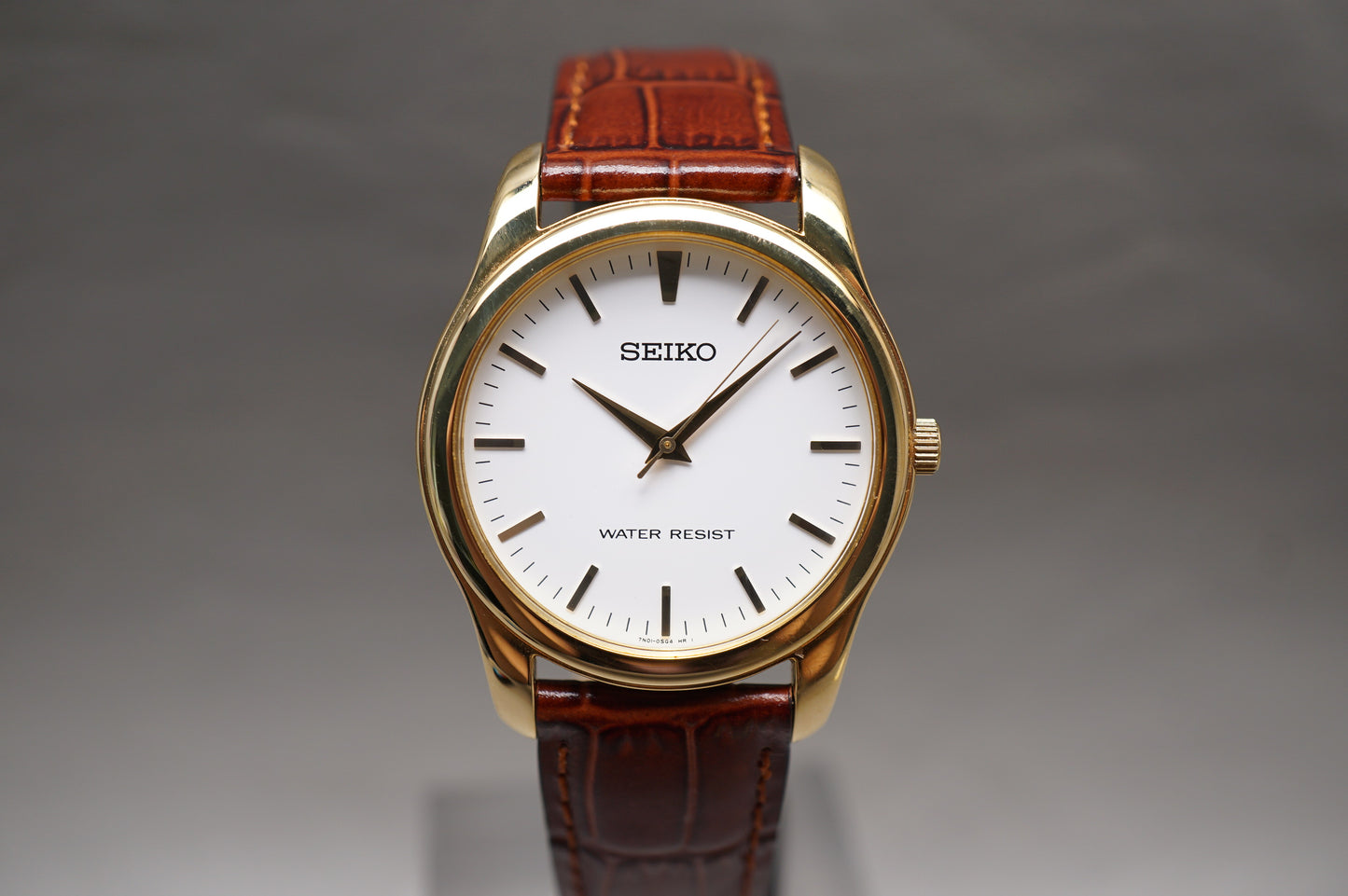 Seiko Spirit SCXP032 7N01 Gold Tone White Dial Quartz Watch
