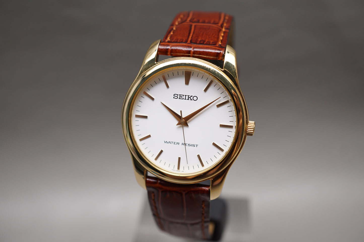 Seiko Spirit SCXP032 7N01 Gold Tone White Dial Quartz Watch