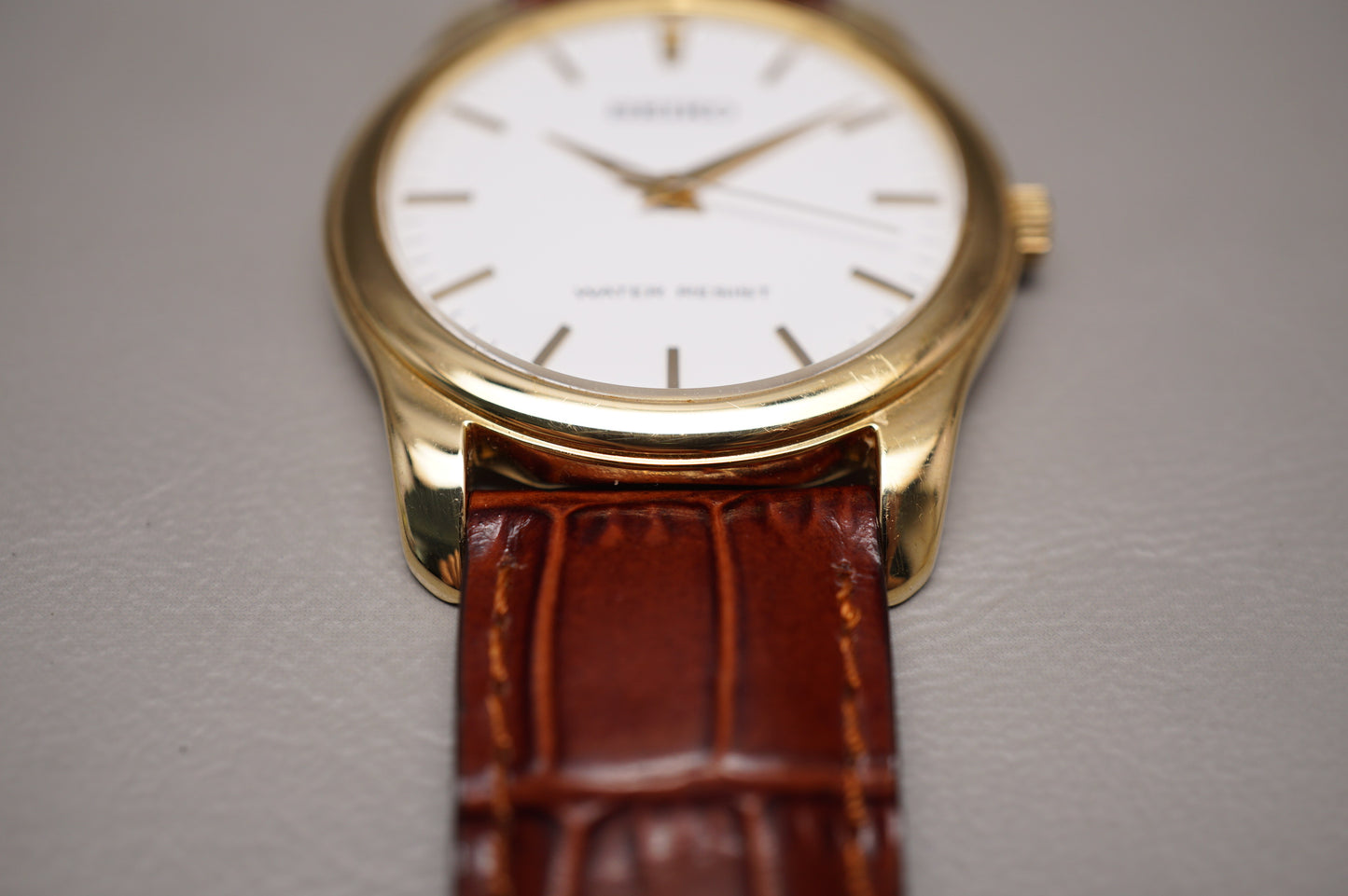 Seiko Spirit SCXP032 7N01 Gold Tone White Dial Quartz Watch