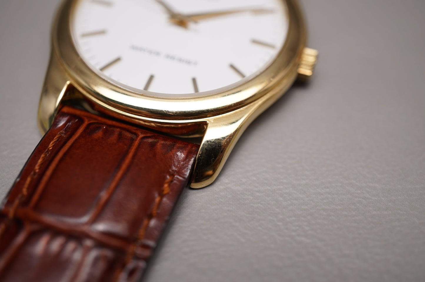 Seiko Spirit SCXP032 7N01 Gold Tone White Dial Quartz Watch