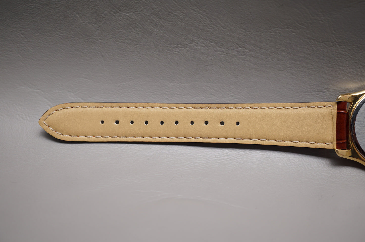 Seiko Spirit SCXP032 7N01 Gold Tone White Dial Quartz Watch