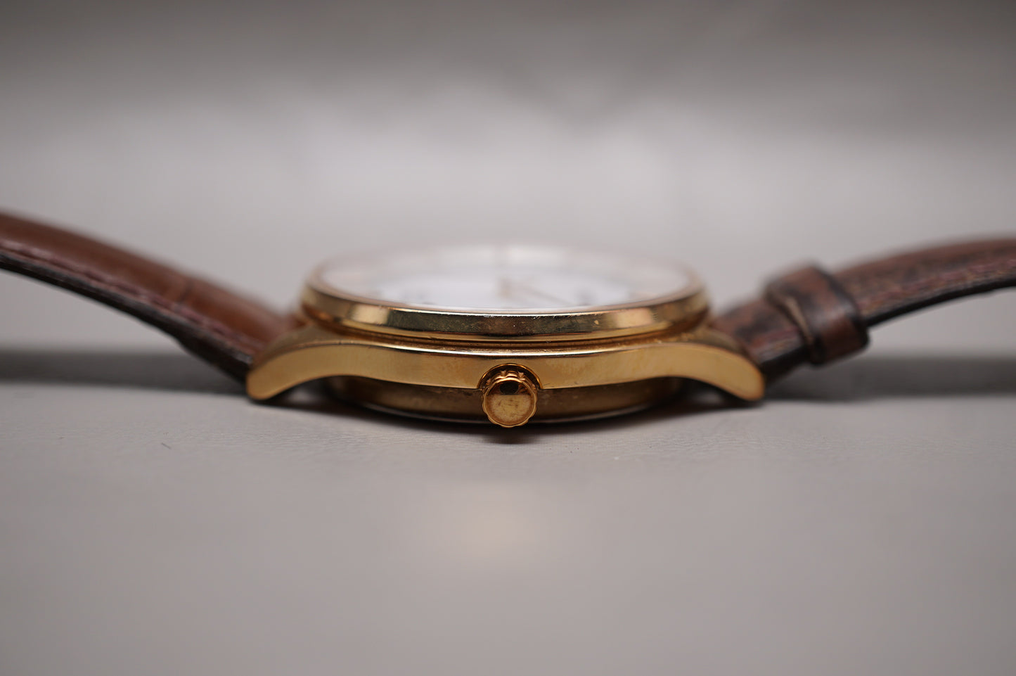 Seiko Selection SBPX106 V157 Rose Gold Tone Titanium Solar Quartz JDM Watch