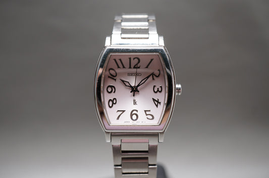 Seiko Lukia 1N01-0GA0 Pink Dial St. Steel Quartz Ladies JDM Watch