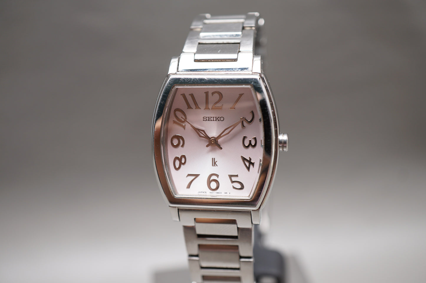 Seiko Lukia 1N01-0GA0 Pink Dial St. Steel Quartz Ladies JDM Watch