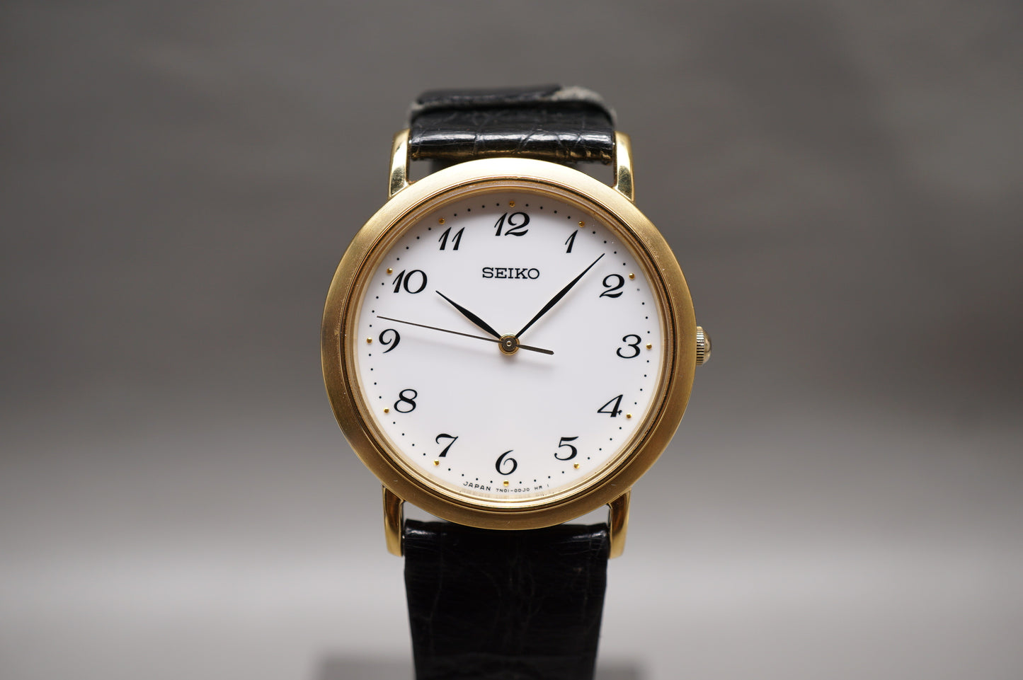Seiko Spirit SCDP030 7N01 Gold Tone White Dial Quartz Watch JDM