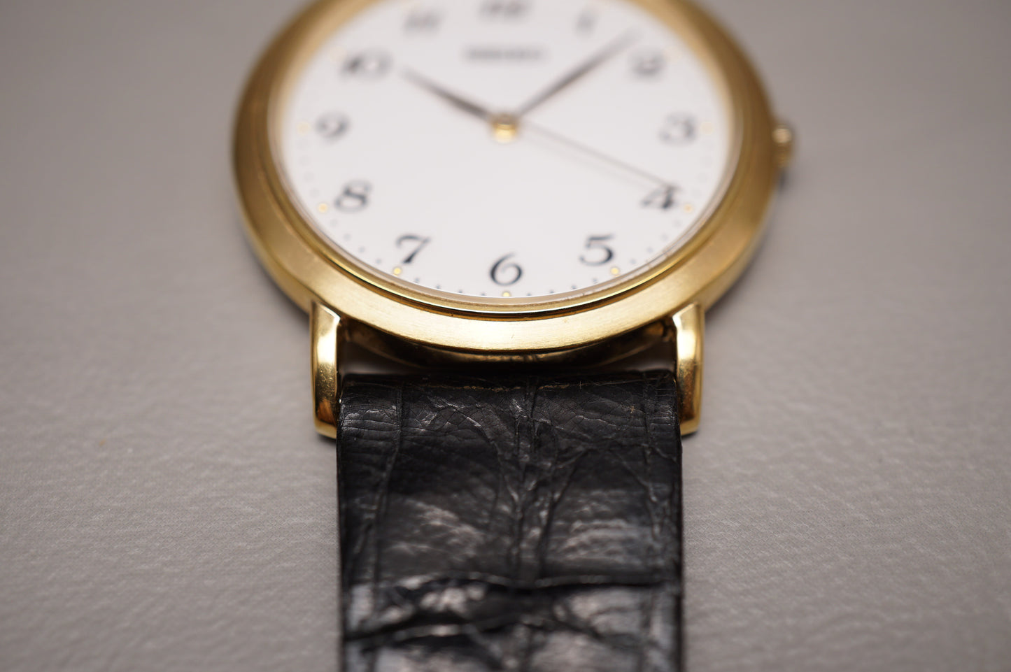 Seiko Spirit SCDP030 7N01 Gold Tone White Dial Quartz Watch JDM