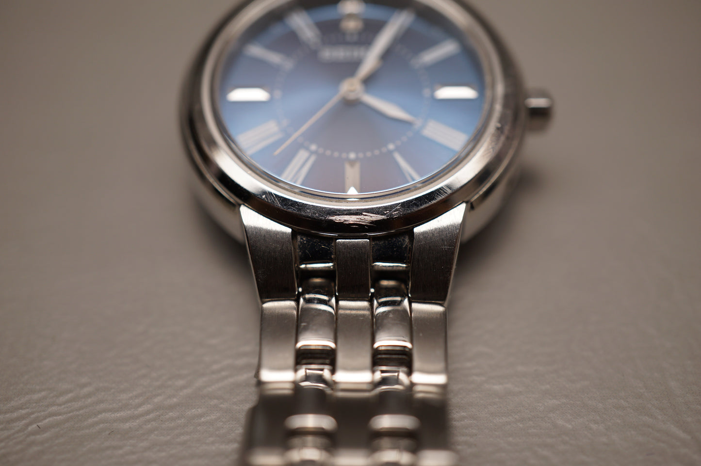 Seiko Selection SSDY025 1B21 Sunburst Blue Radio Wave Solar Quartz Ladies Watch