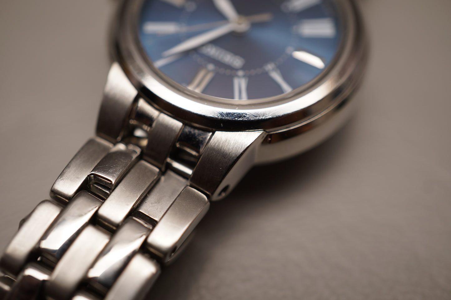 Seiko Selection SSDY025 1B21 Sunburst Blue Radio Wave Solar Quartz Ladies Watch