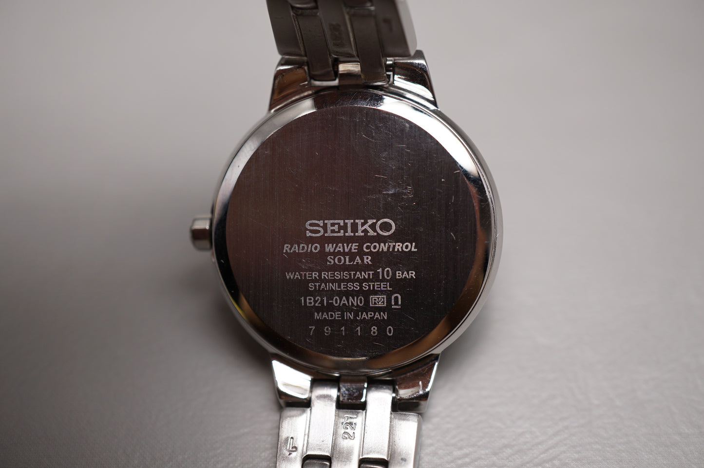 Seiko Selection SSDY025 1B21 Sunburst Blue Radio Wave Solar Quartz Ladies Watch