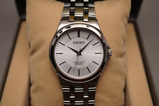 Seiko Spirit SCXP021 7N01 Silver Dial Integrated Bracelet Quartz Watch