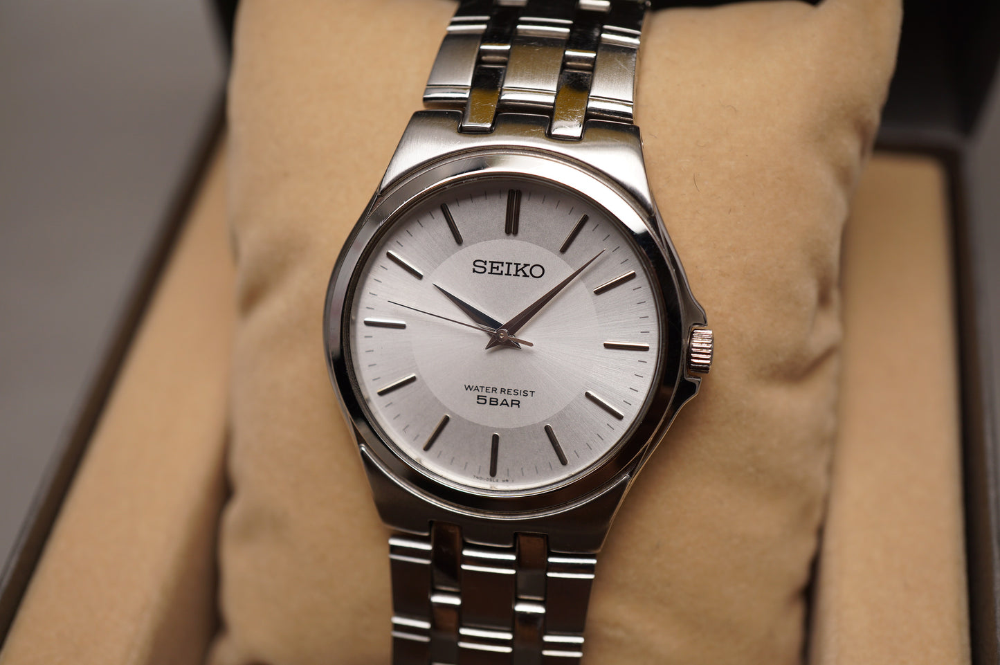 Seiko Spirit SCXP021 7N01 Silver Dial Integrated Bracelet Quartz Watch