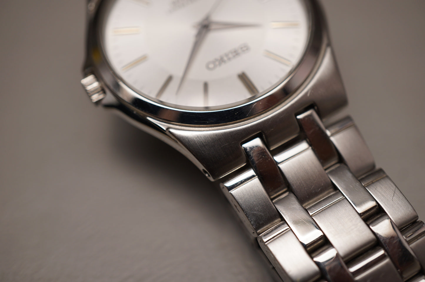 Seiko Spirit SCXP021 7N01 Silver Dial Integrated Bracelet Quartz Watch