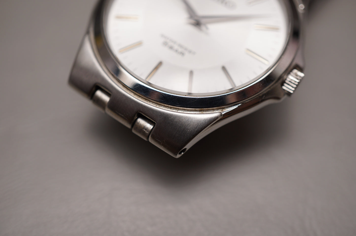 Seiko Spirit SCXP021 7N01 Silver Dial Integrated Bracelet Quartz Watch