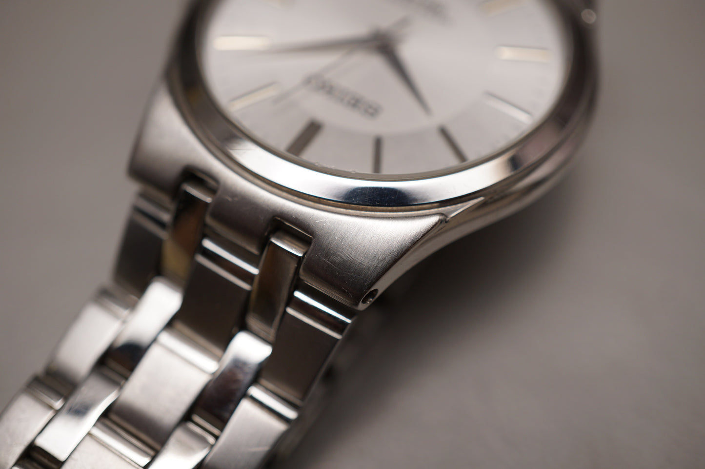 Seiko Spirit SCXP021 7N01 Silver Dial Integrated Bracelet Quartz Watch