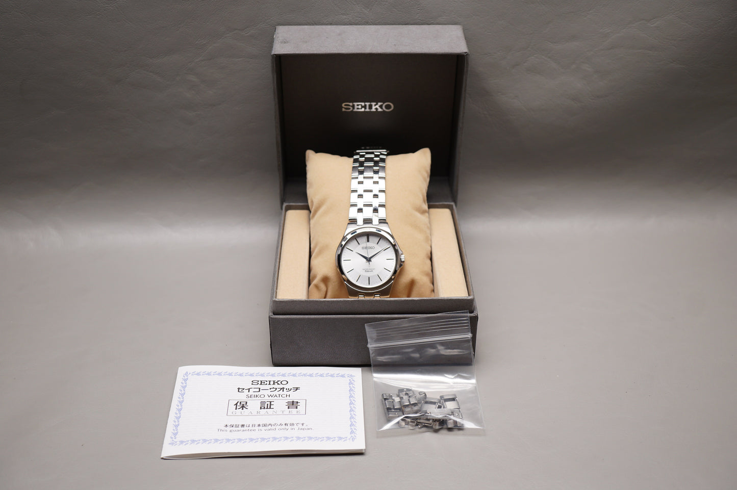 Seiko Spirit SCXP021 7N01 Silver Dial Integrated Bracelet Quartz Watch