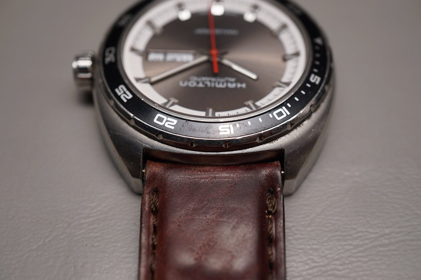 Hamilton American Classic H35415781 Pan Europ Grey Dial Automatic Watch READ