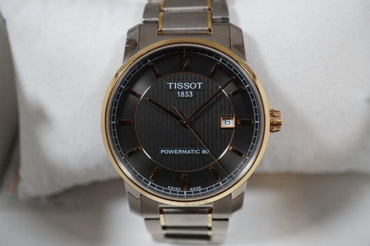 Tissot 1853 T087407A Powermatic 80 T-Classic Titanium Two-Tone Automatic Watch