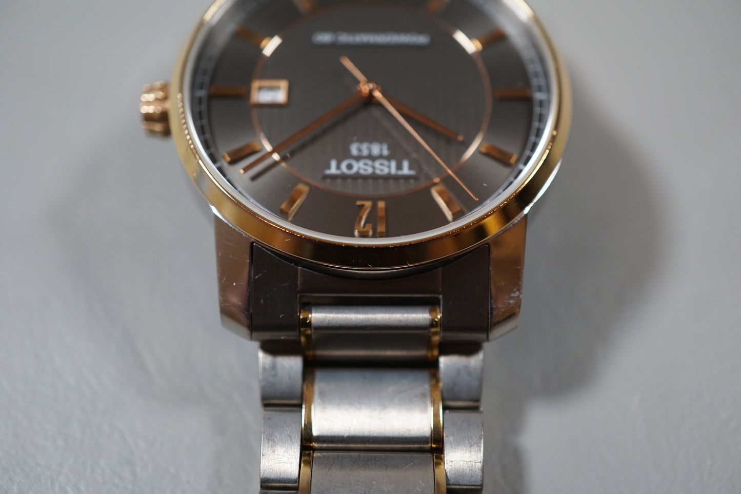 Tissot 1853 T087407A Powermatic 80 T-Classic Titanium Two-Tone Automatic Watch