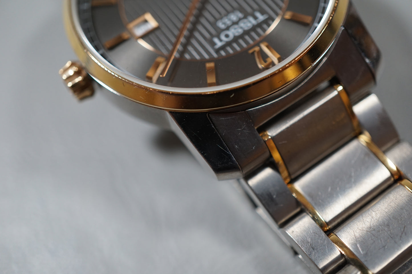 Tissot 1853 T087407A Powermatic 80 T-Classic Titanium Two-Tone Automatic Watch