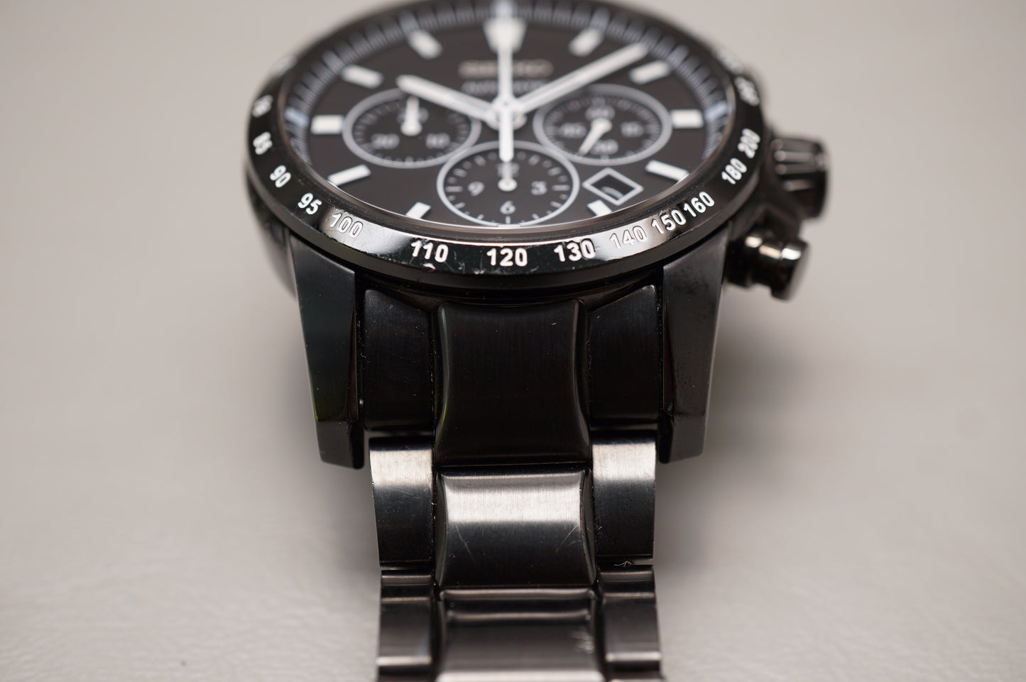 Seiko Brightz Phoenix SAGK009 8R28 Black JDM Automatic Chronograph Watch