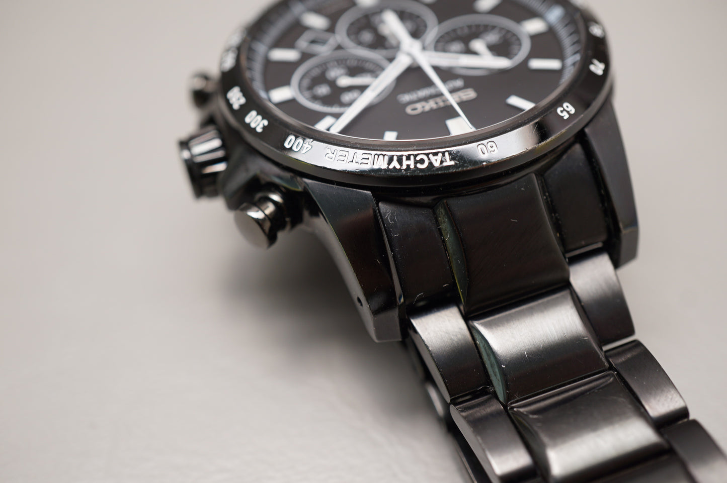 Seiko Brightz Phoenix SAGK009 8R28 Black JDM Automatic Chronograph Watch