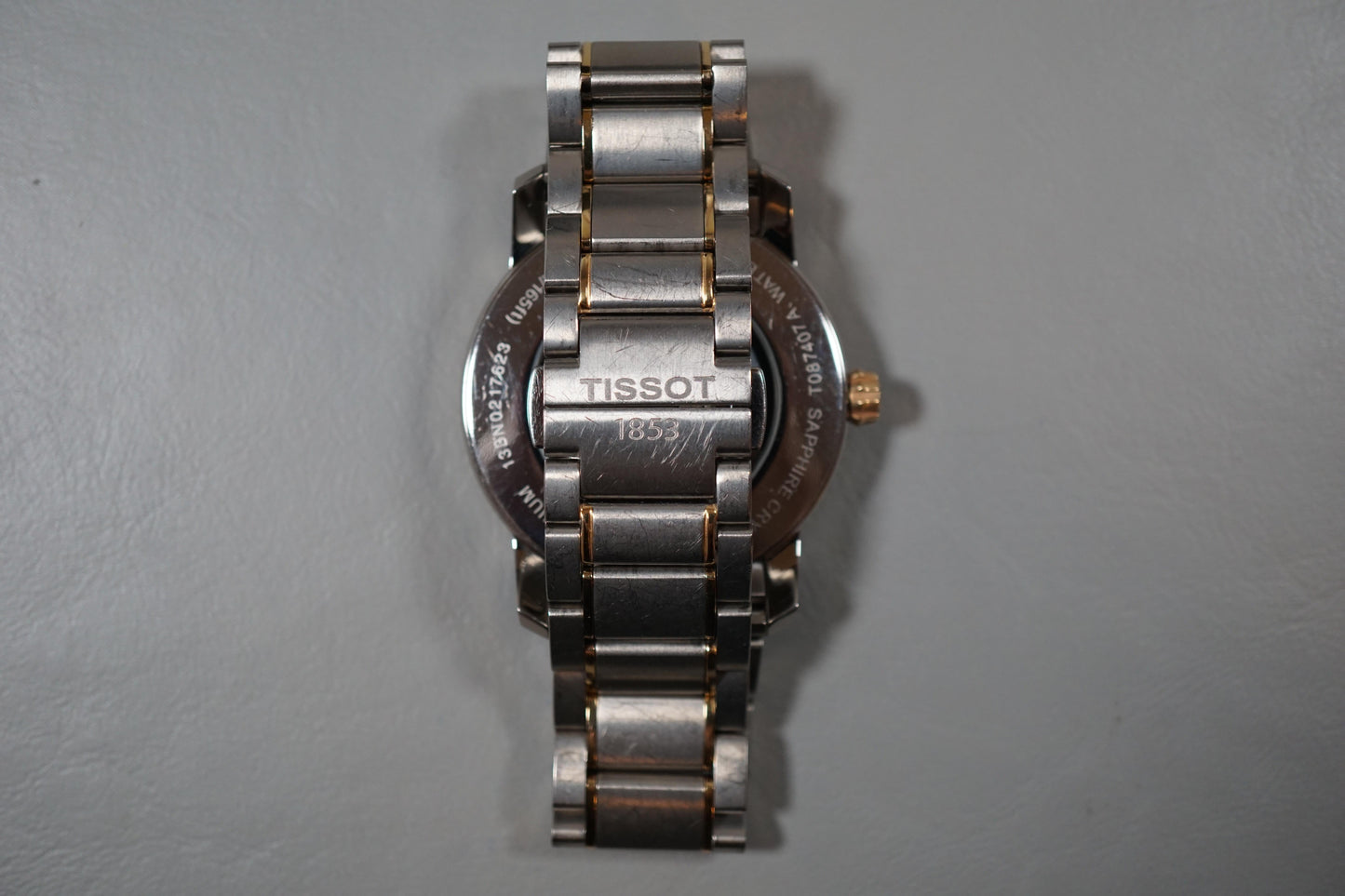 Tissot 1853 T087407A Powermatic 80 T-Classic Titanium Two-Tone Automatic Watch