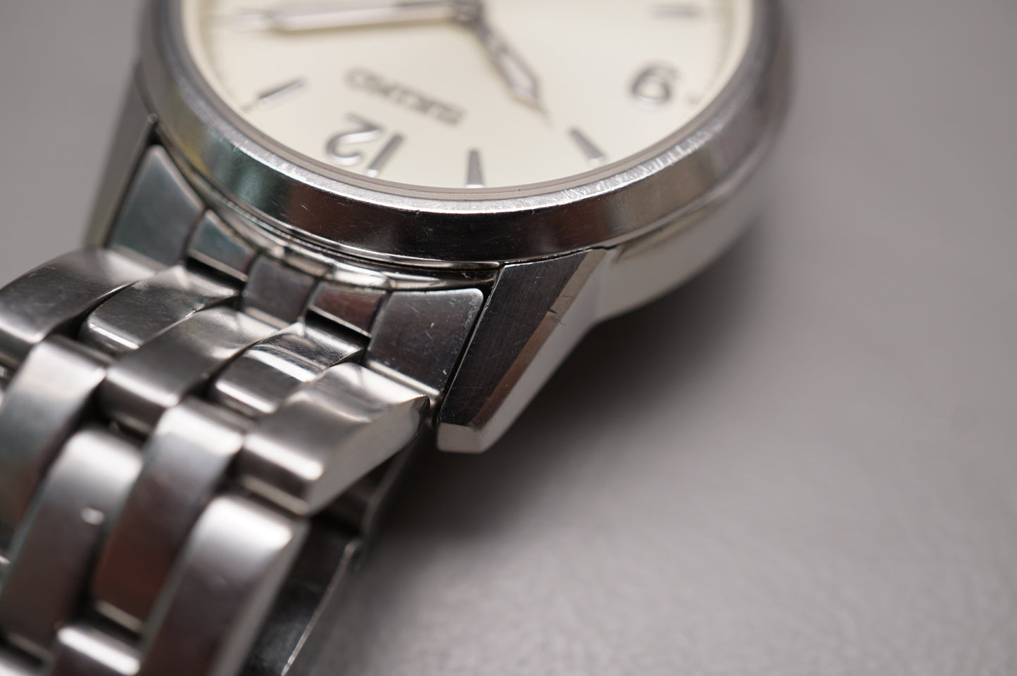Seiko Spirit SCVS009 6R15 Creme Military Dial JDM Automatic Watch READ