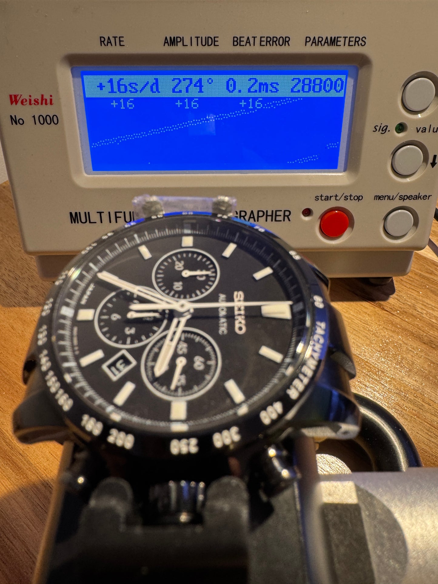 Seiko Brightz Phoenix SAGK009 8R28 Black JDM Automatic Chronograph Watch