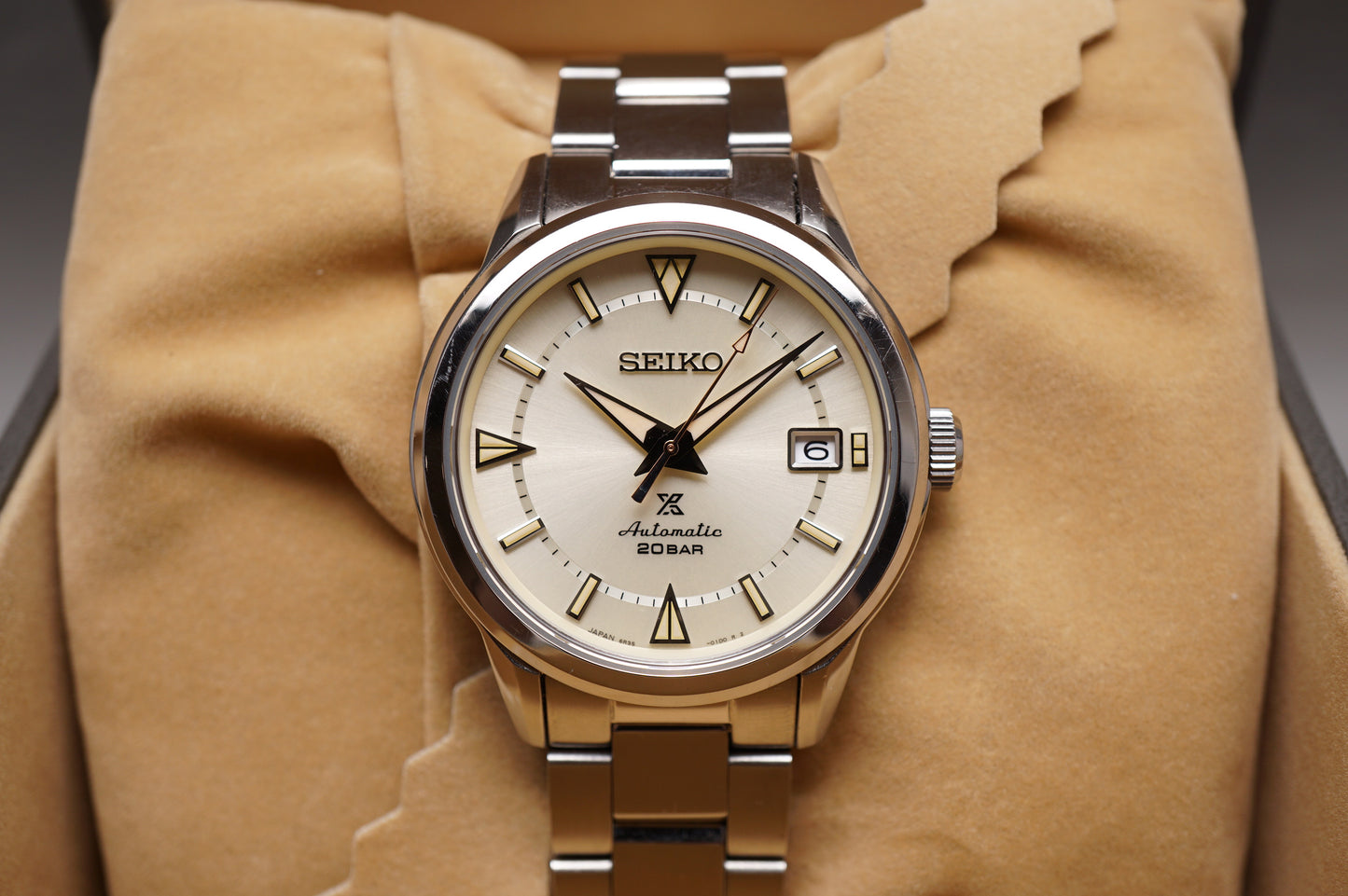 Seiko Prospex SBDC145 6R35 Cream Dial 1959 Alpinist Reissue Automatic Watch