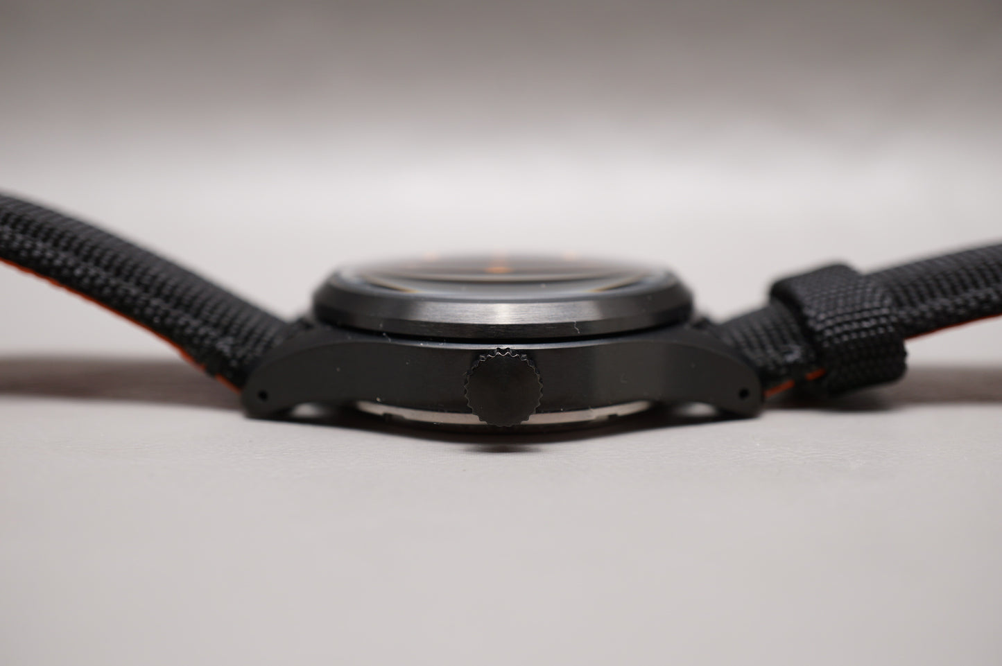 Unworn Seiko 5 Sports SBSA143 4R36 Flieger Style Black Orange Automatic Watch