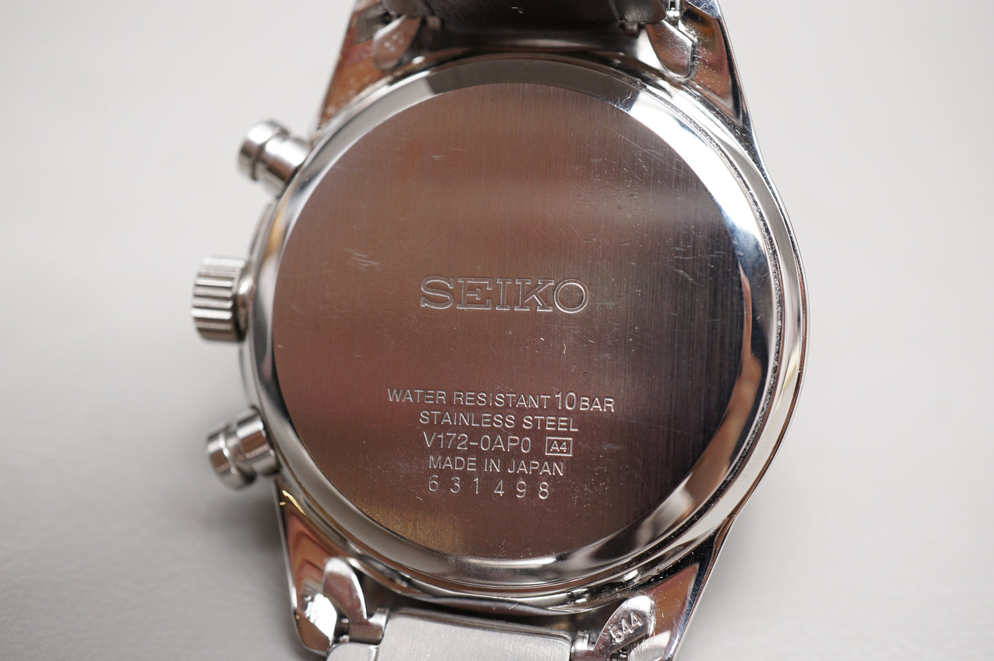 Seiko Spirit SBPY119 V172 Black Dial Chronograph Solar Quartz JDM Watch