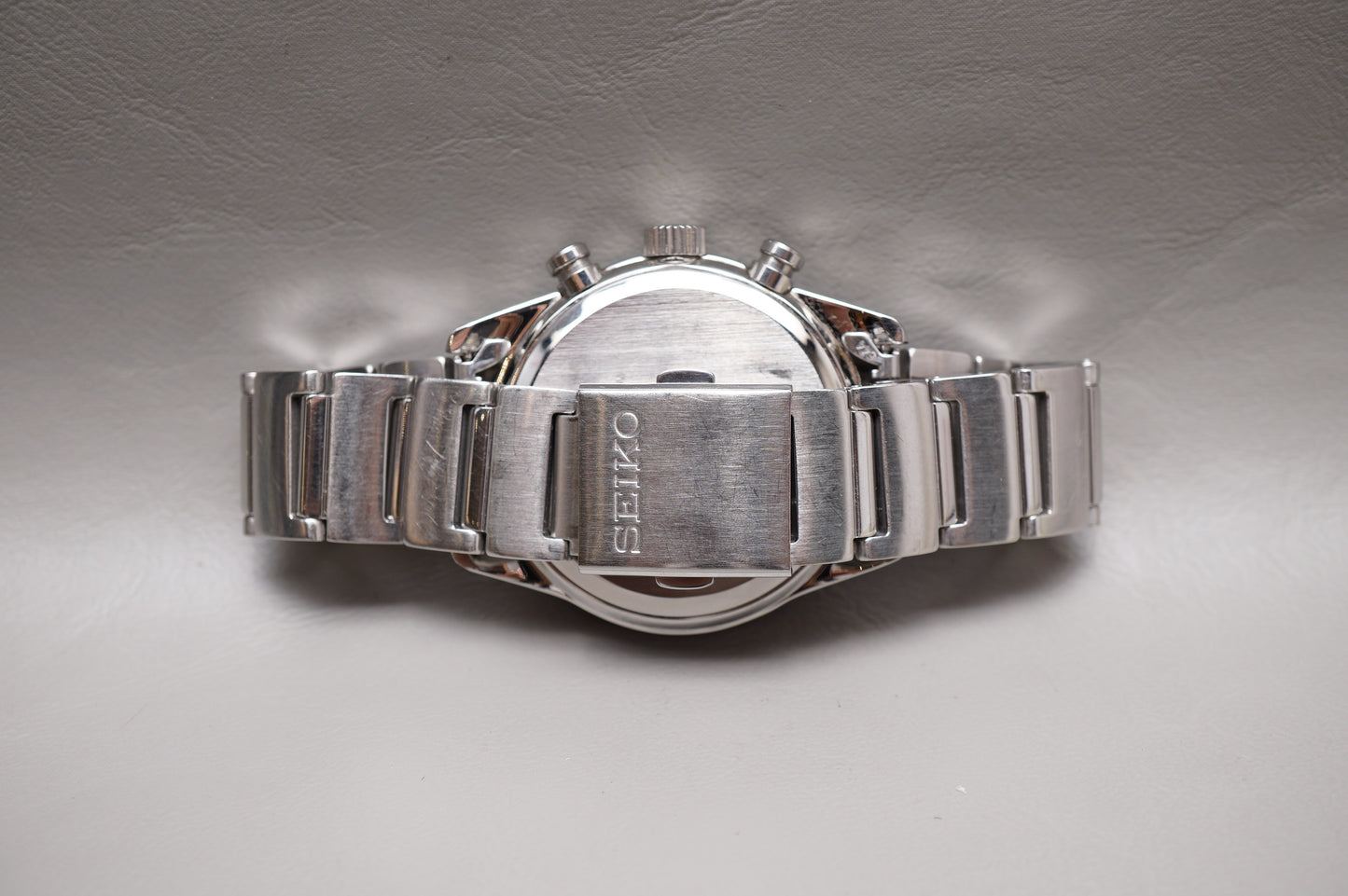 Seiko Spirit SBPY119 V172 Black Dial Chronograph Solar Quartz JDM Watch