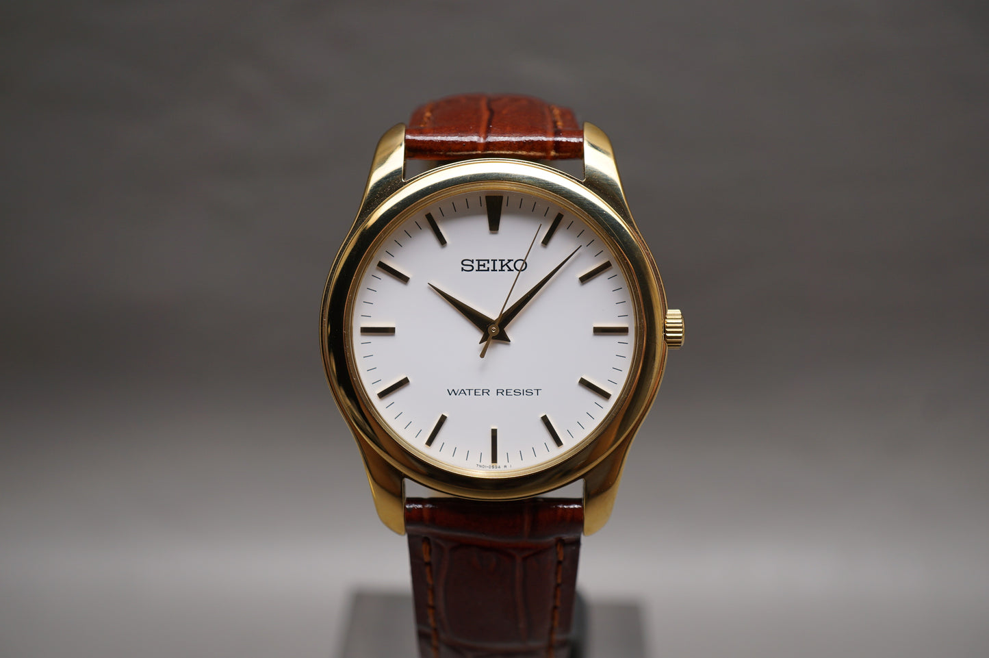 Seiko Spirit SCXP032 7N01 Gold Tone White Dial Quartz Watch