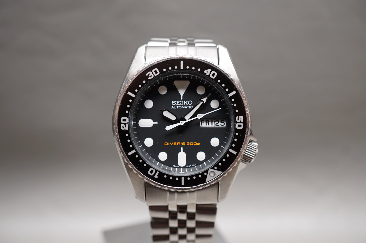 Seiko SKX013 7S26 Black Dial Divers 200M Automatic Watch Original Condition