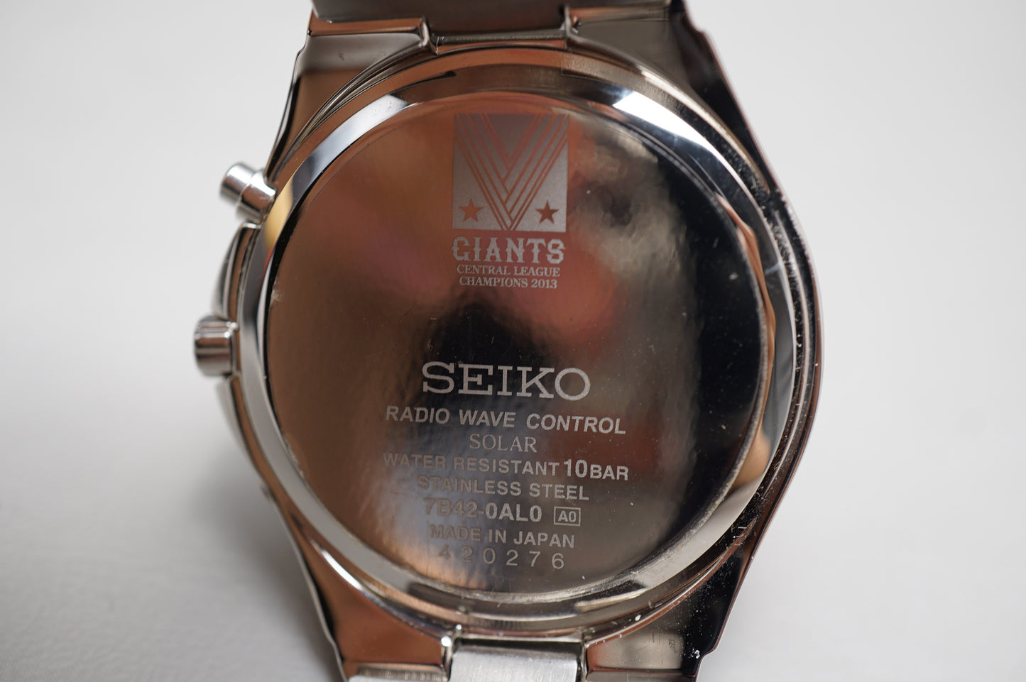 Seiko 7B42-0AL0 Yomiuri Giants Central League 2013 Solar Quartz Watch