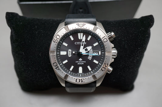 Citizen Promaster PMD56-3083 Air Divers 200M Black Dial JDM Solar Quartz Watch