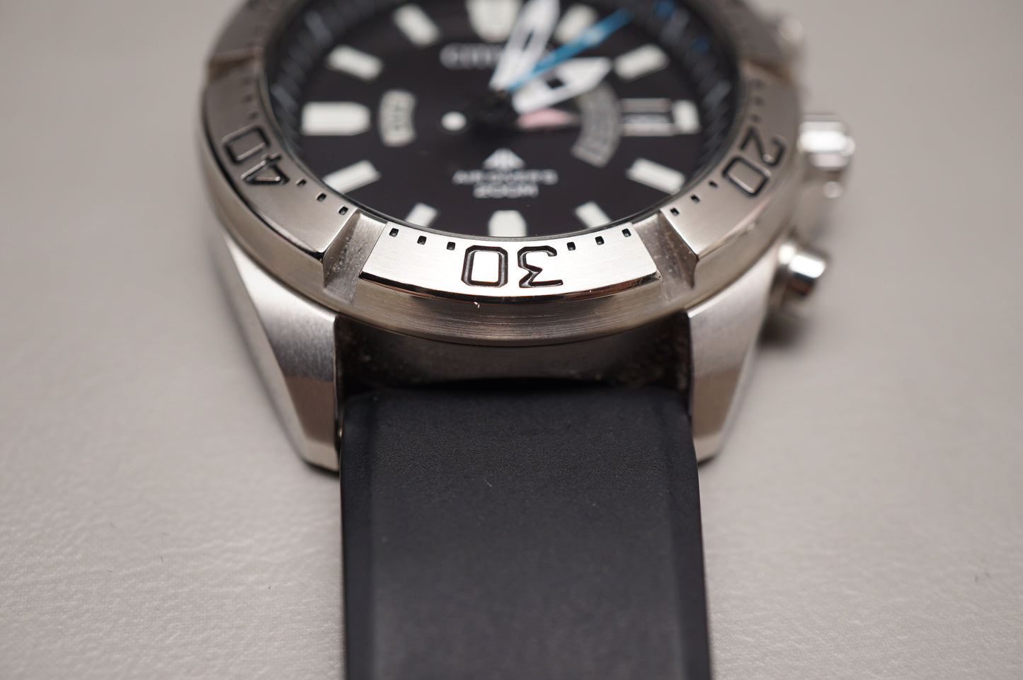 Citizen Promaster PMD56-3083 Air Divers 200M Black Dial JDM Solar Quartz Watch