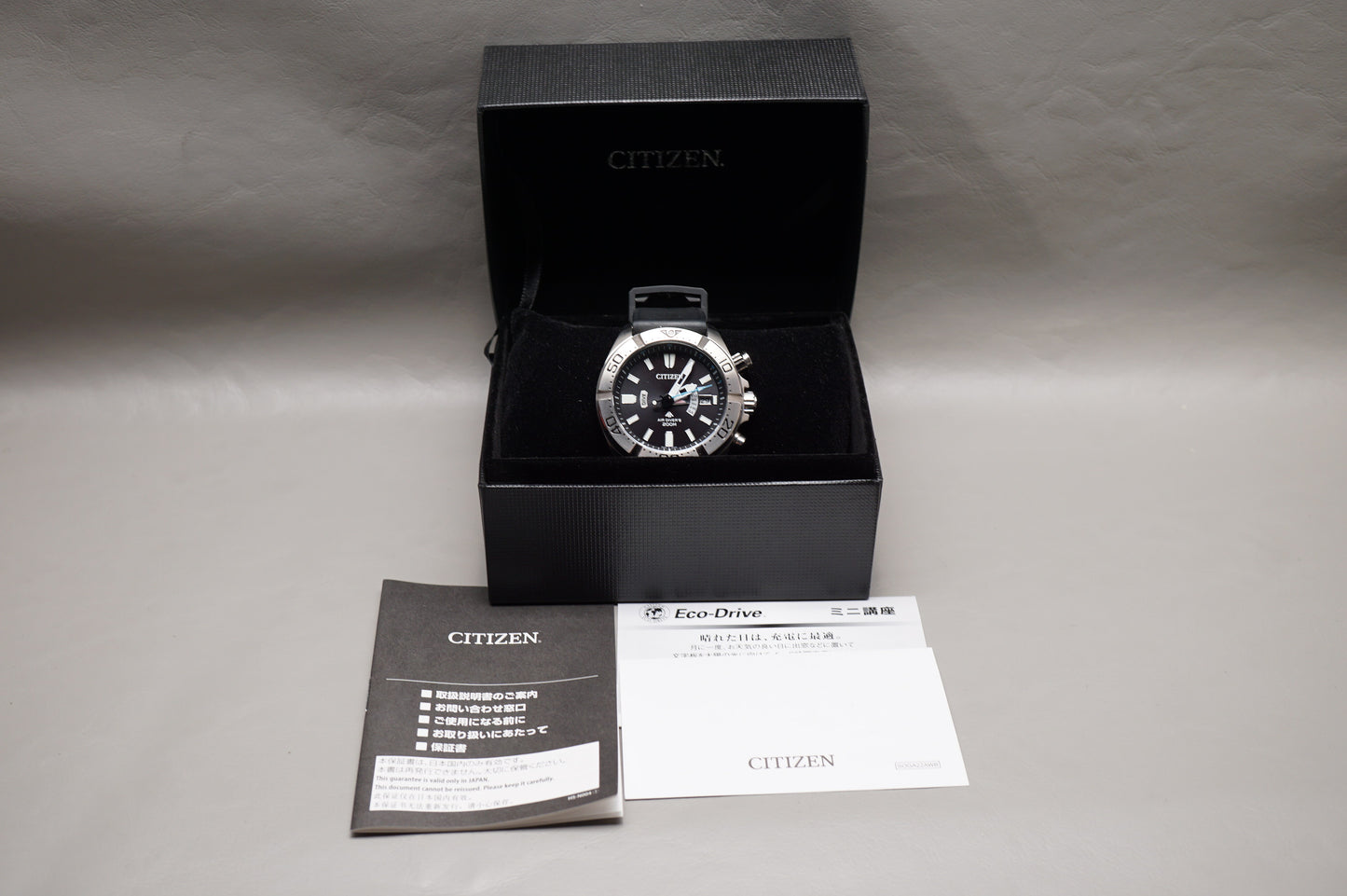 Citizen Promaster PMD56-3083 Air Divers 200M Black Dial JDM Solar Quartz Watch