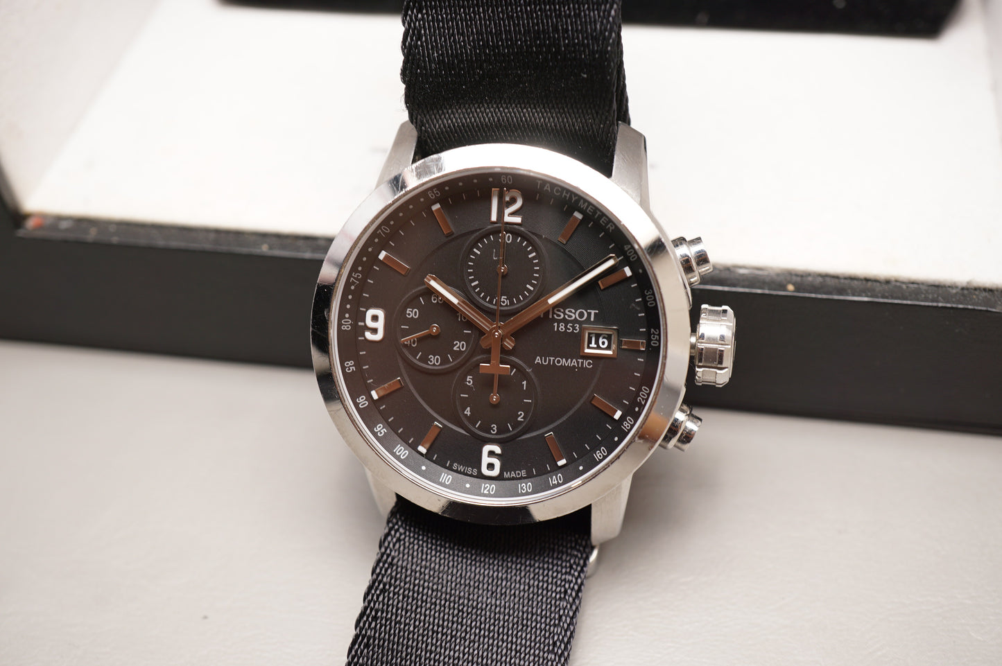 Tissot PRC 200 T055.427.16.057.00 Black Dial Swiss Automatic Chronograph Watch