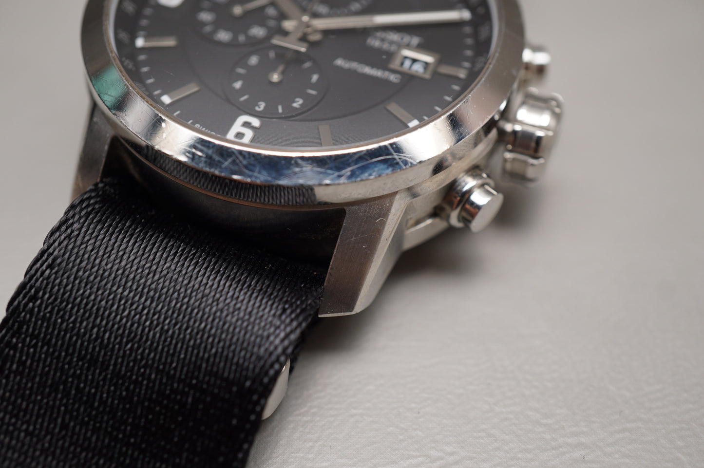 Tissot PRC 200 T055.427.16.057.00 Black Dial Swiss Automatic Chronograph Watch