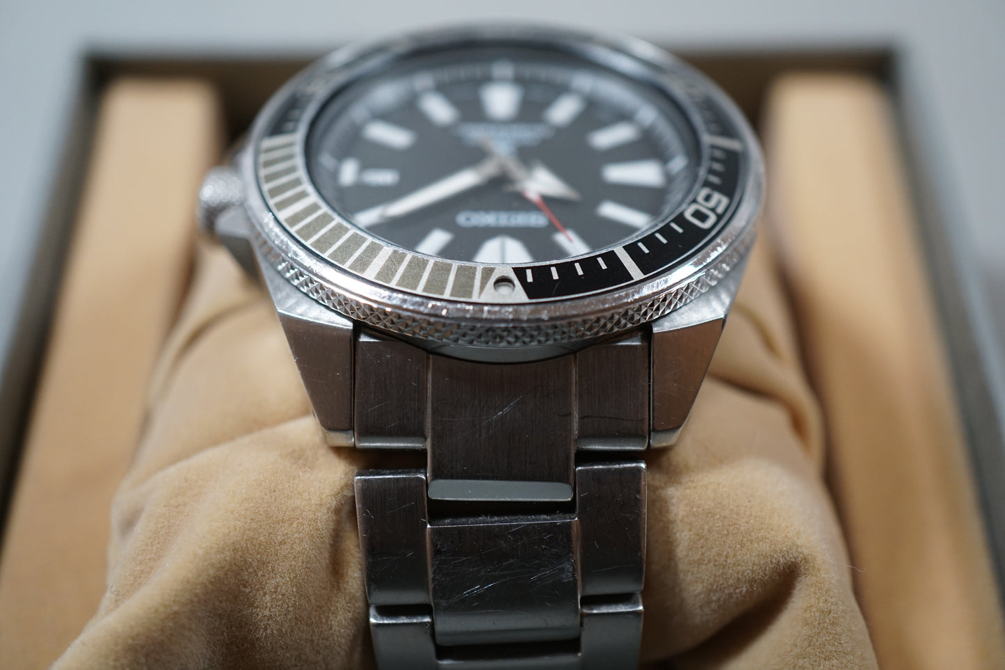 Seiko Prospex SBDY009 4R35 Black Waffle Dial Samurai Automatic Watch