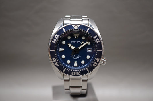 Seiko Prospex SBDC003 6R15 First Gen Blue Sumo Blumo Divers Automatic Watch
