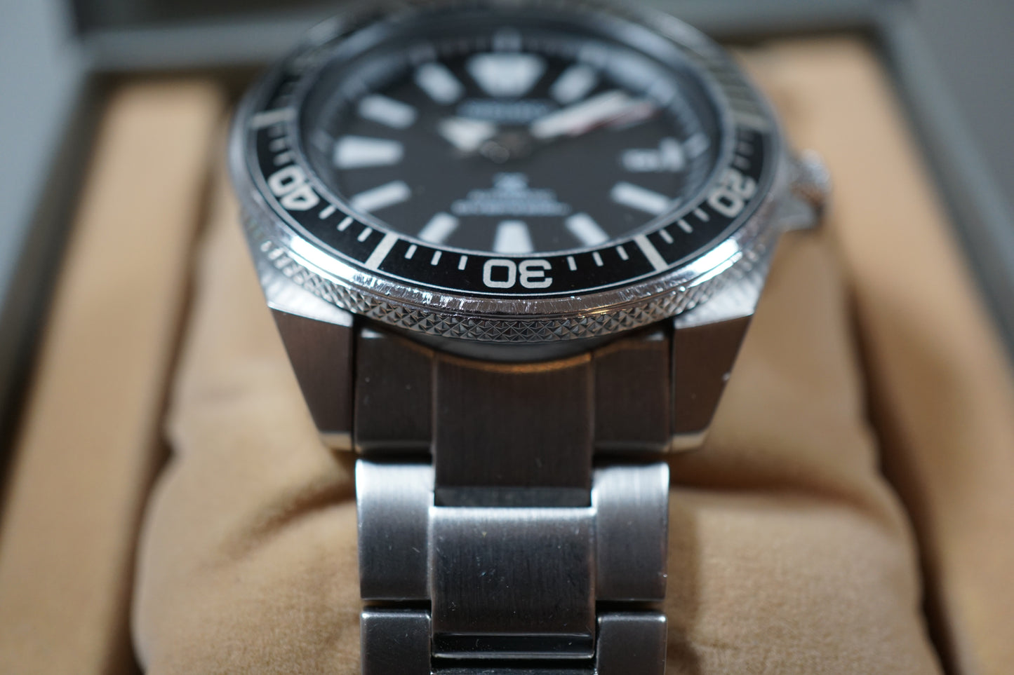 Seiko Prospex SBDY009 4R35 Black Waffle Dial Samurai Automatic Watch