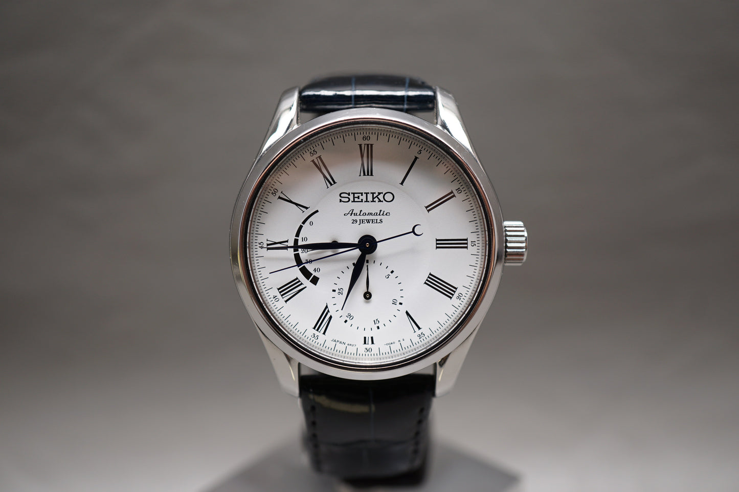 Seiko Presage SARW035 6R27 White Enamel Dial Power Reserve Automatic Watch