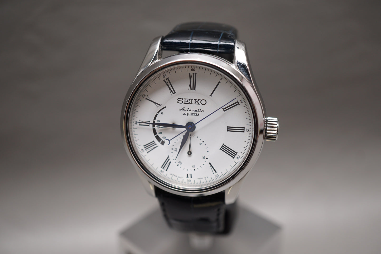 Seiko Presage SARW035 6R27 White Enamel Dial Power Reserve Automatic Watch