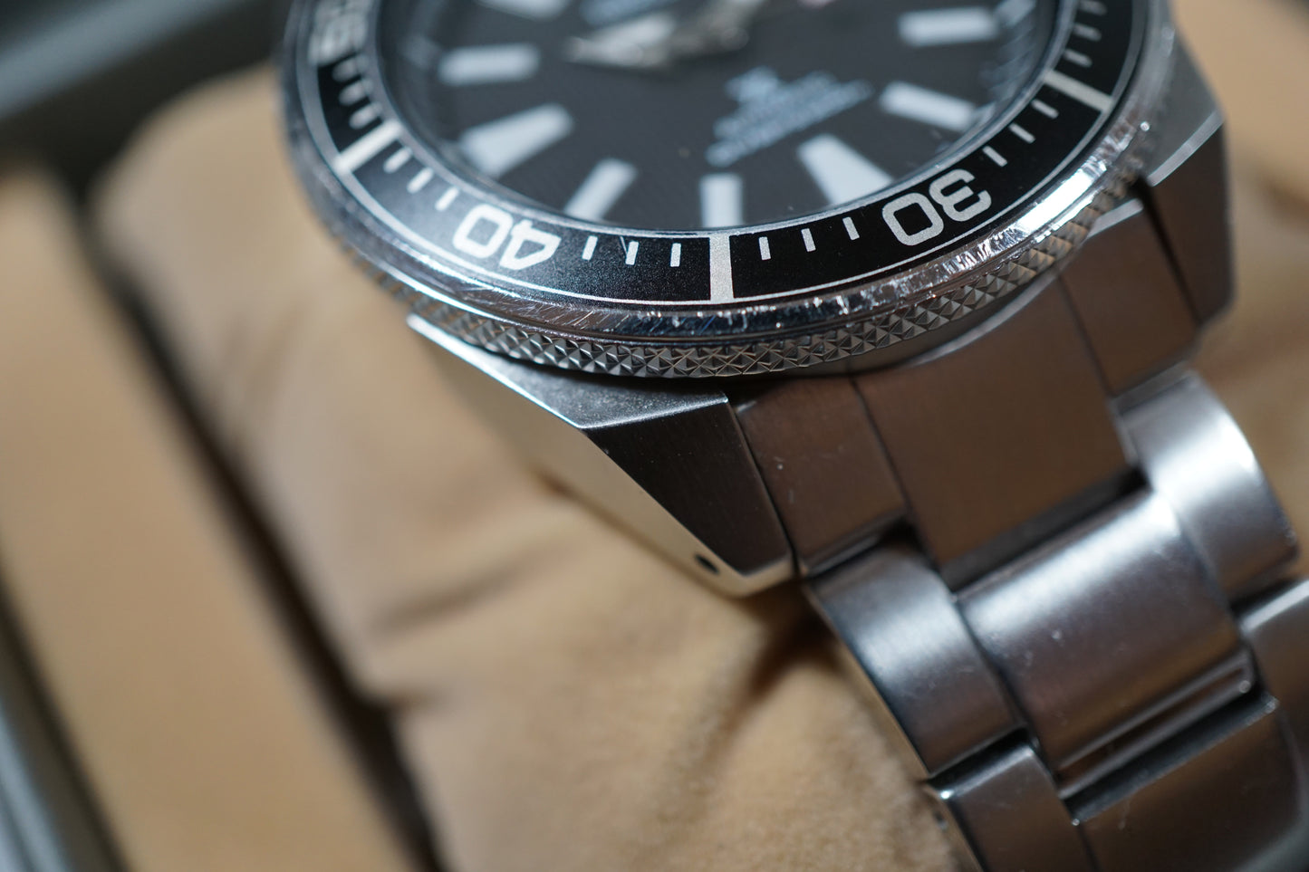Seiko Prospex SBDY009 4R35 Black Waffle Dial Samurai Automatic Watch