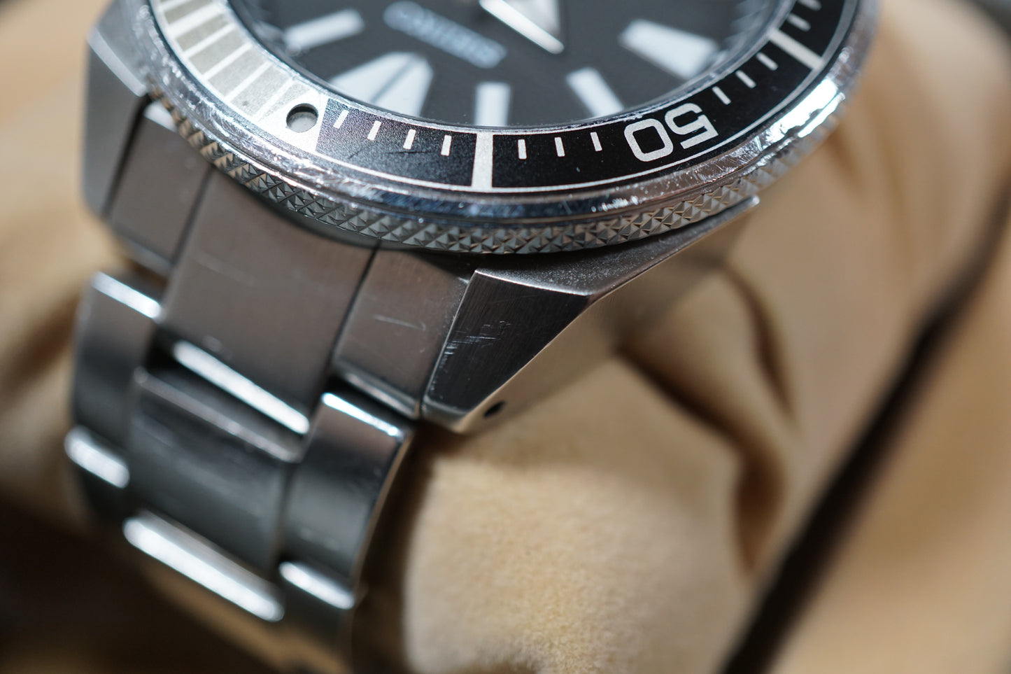 Seiko Prospex SBDY009 4R35 Black Waffle Dial Samurai Automatic Watch