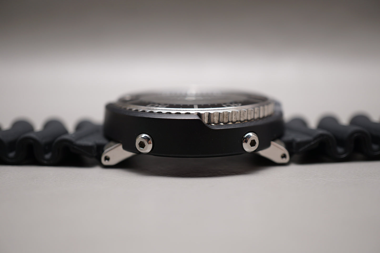 Seiko Prospex SBDN023 V147 Lowercase Limited Black Dial Tuna Solar Quartz Watch