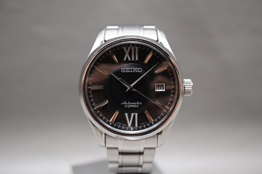 Seiko Presage SARX003 6R15 Black Roman Dial JDM Automatic Watch